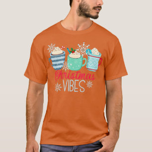 Camiseta Navidades Vibes Hot Cocoa Peppermint Mocha Chocola