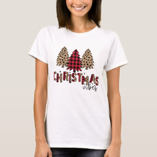 Camiseta Navidades vibran con sepia roja