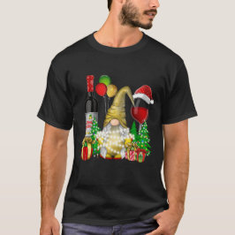 Camiseta Navidades Vino Gnomes Para Nochebuena