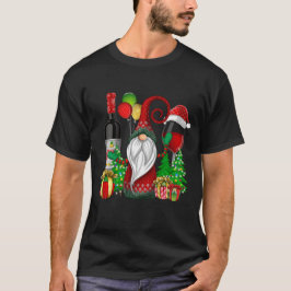 Camiseta Navidades Vino Gnomes Para Nochebuena