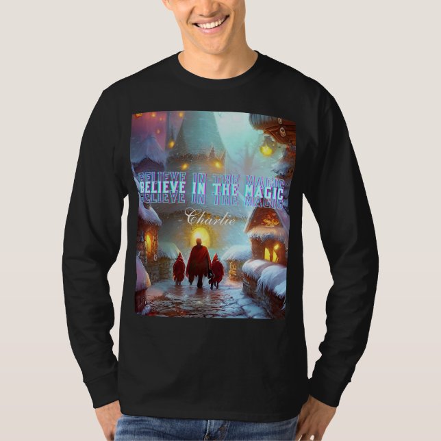 Camiseta Navidades Vintage Winter Wonderland Magic (Anverso)