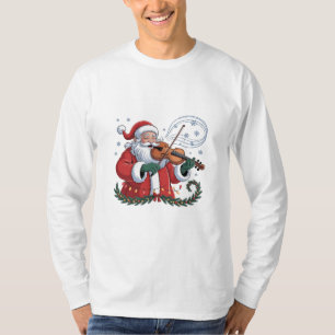 Camiseta Navidades violinistas de Santa Violina Navidad