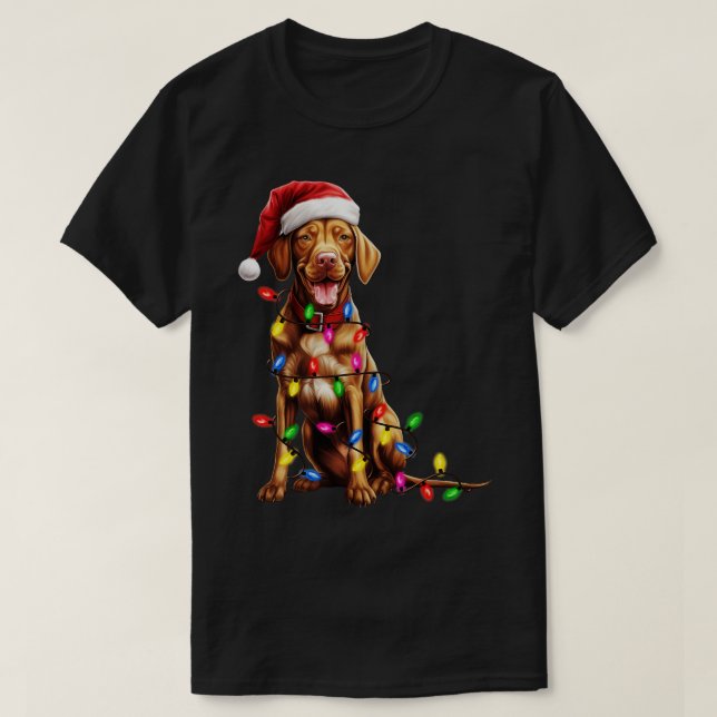 Camiseta Navidades Vizsla (Diseño del anverso)