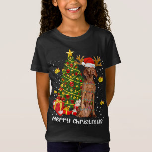 Camiseta Navidades Vizsla iluminan árbol Santa Xmas Pajamas