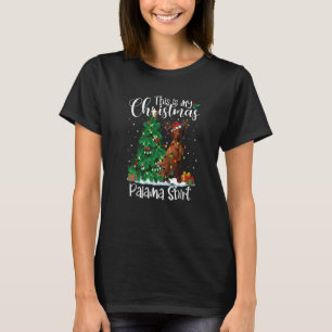 Camiseta Navidades Vizsla Reindeer Pajama Perro Navidad