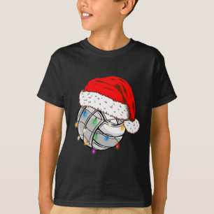 Camiseta Navidades Voleibol Ball Santa Hat Funny Sport Xm