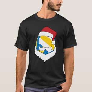 Camiseta Navidades Voleibol Santa Hat Beard Xmas Sport Bo