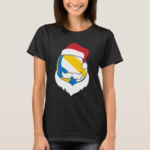 Camiseta Navidades Voleibol Santa Hat Beard Xmas Sport Bo