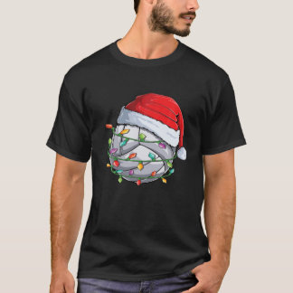 Camiseta Navidades Voleibol Santa Hat Graciosos Xmas Pajama