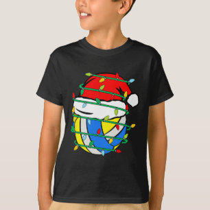 Camiseta Navidades Voleibol Xmas Santa Deportes Niños Niños