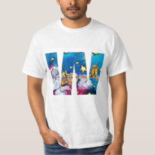 CAMISETA NAVIDADES W CARTA / INSPIRADO SANTA MONOGRAM