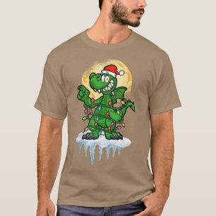 Camiseta Navidades Wintertime Fairy Lights Snow Dragon