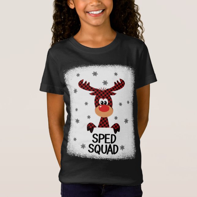Camiseta Navidades Xma de la escuadrón de profesores blanqu (Anverso)