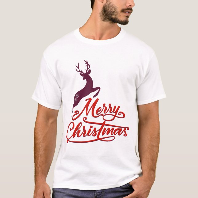 Camiseta Navidades Y Diseño Gráfico De Año Nuevo, Animal Sa (Anverso)