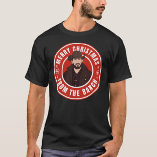 Camiseta Navidades Yellowstone Ranch And Rip.  Esencial