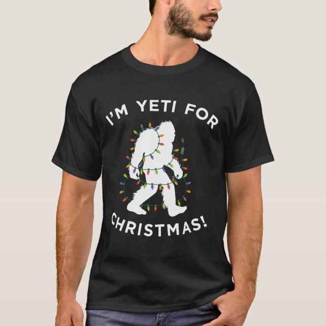 Camiseta Navidades Yeti Preparados Para Luces Aparato De Na (Anverso)