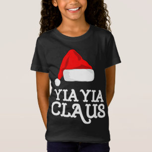 Camiseta Navidades Yia-Yia Claus Gorra Pj Grupo coincidente