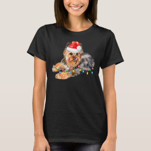 Camiseta Navidades Yorkie Lip Puppy Perro Xmas Gracioso