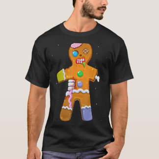 Camiseta Navidades zombi Gingerbread Man Scary Xmas Krampu