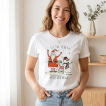 Camiseta Navideña Acogedora de la Temporada