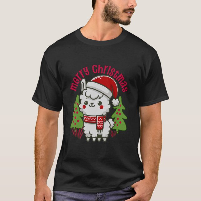 Camiseta navideña, árbol de Navidad (Anverso)
