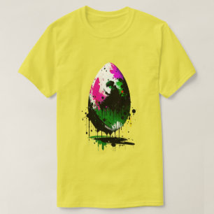 Camiseta navideña con tinta de huevo de Pascua