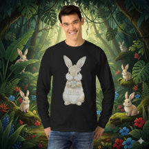 Camiseta Navideña Conejo Acuarela Adorable