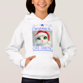 Camiseta Navideña de Gato Adorable – Fiestas Gatás
