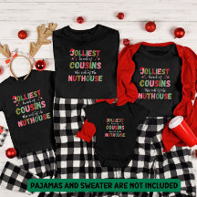 Camiseta Navideña de Reunión Familiar de Primos a