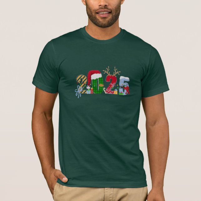 Camiseta Navideña Espíritu Navideño 2025 (Anverso)