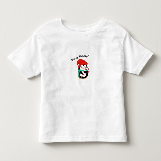 Camiseta navideña feliz (Anverso)