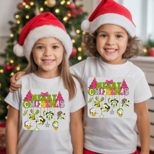 Camiseta Navideña Feliz de Mickey Mouse y Amigos (Subido por el creador)