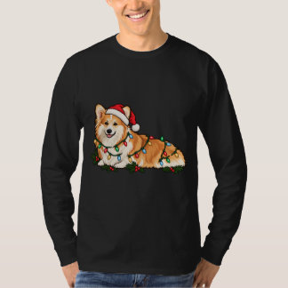 Camiseta Navideña Festiva de Corgi