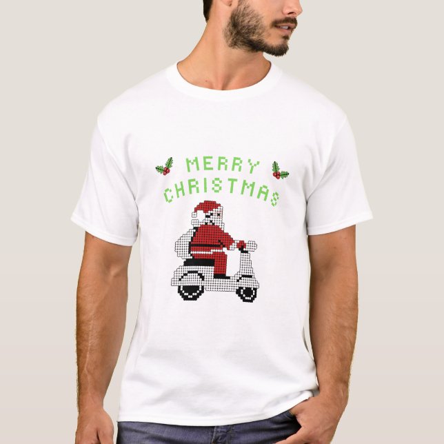 Camiseta navideña: Fiesta festiva (Anverso)