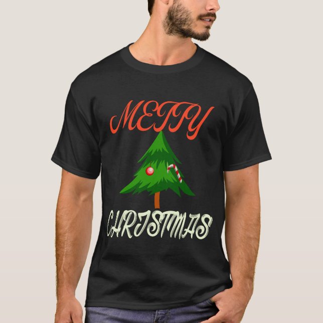 Camiseta navideña - Gráfico festivo (Anverso)