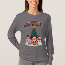 Camiseta navideña Holly Jolly Merry