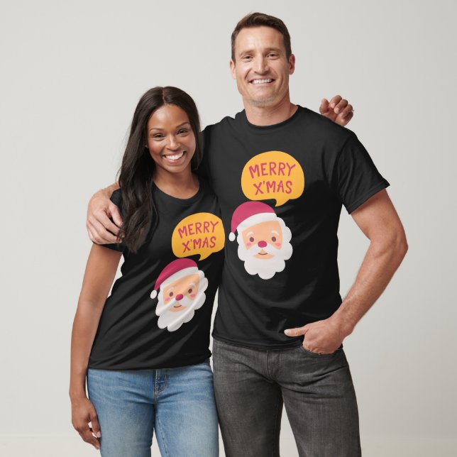 Camiseta navideña Santa Merry (Unisexo)