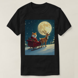 Camiseta navideña Shiba Inu Doge