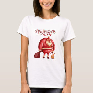 Camiseta navideña, top de regalo festivo