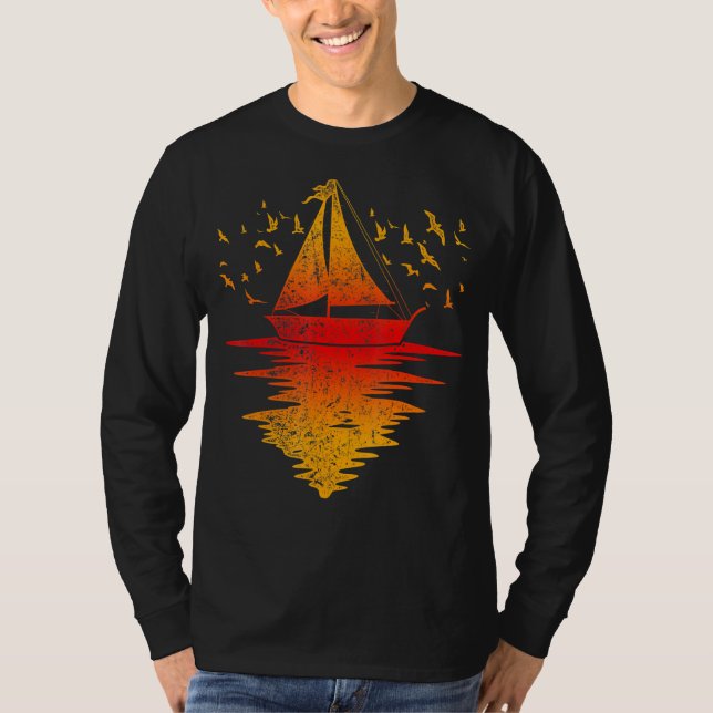 Camiseta Navío Náutico Capitán de vela Sailboat Suns (Anverso)