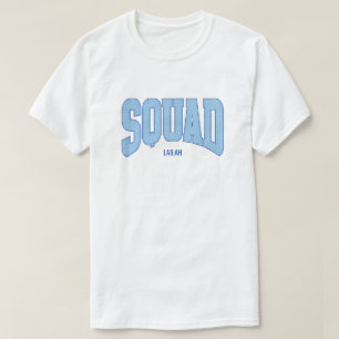 Camiseta Navy + Azul Falso Brillo SQUAD Despedida de Solter