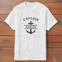 Navy Blue Captain Boat Nautical Anchor Ship
