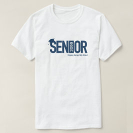 Camiseta Navy Blue SENIOR con tapa de graduación