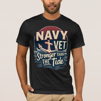 Camiseta Navy Vet: Stronger Than The Tide
