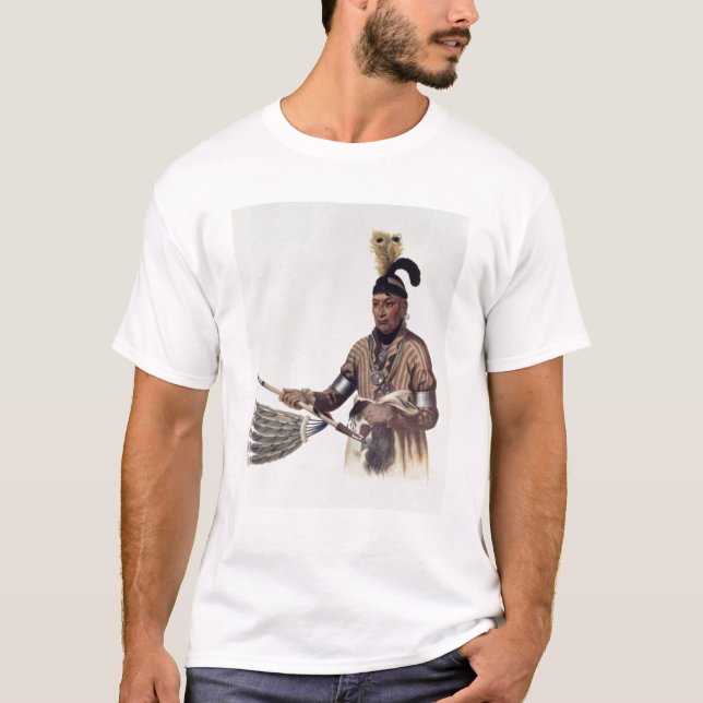 Camiseta Naw-Kaw o "madera", un jefe del Winnebago (Anverso)