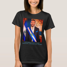 Camiseta Nayib Bukele, presidente de El Salvador