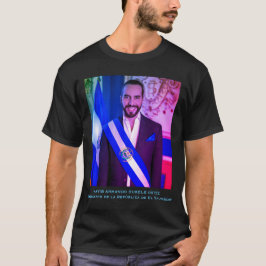 Camiseta Nayib Bukele, presidente de El Salvador