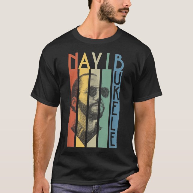 Camiseta Nayib Bukele Presidente De El Salvador T-Shirt (Anverso)