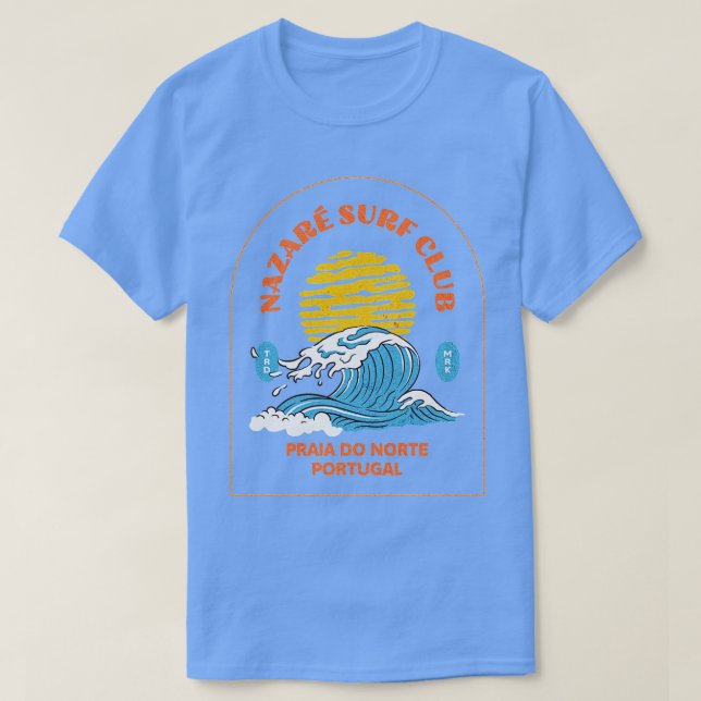 Camiseta Nazare Surf Club Praia Do Norte Portugal TShirt (Diseño del anverso)