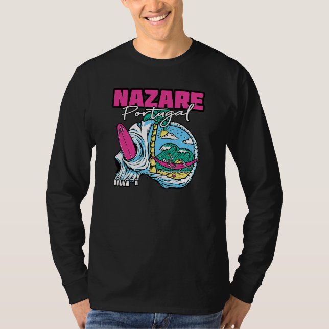 Camiseta Nazare Surfer I Portugal Retro I Surfing I Nazare  (Anverso)